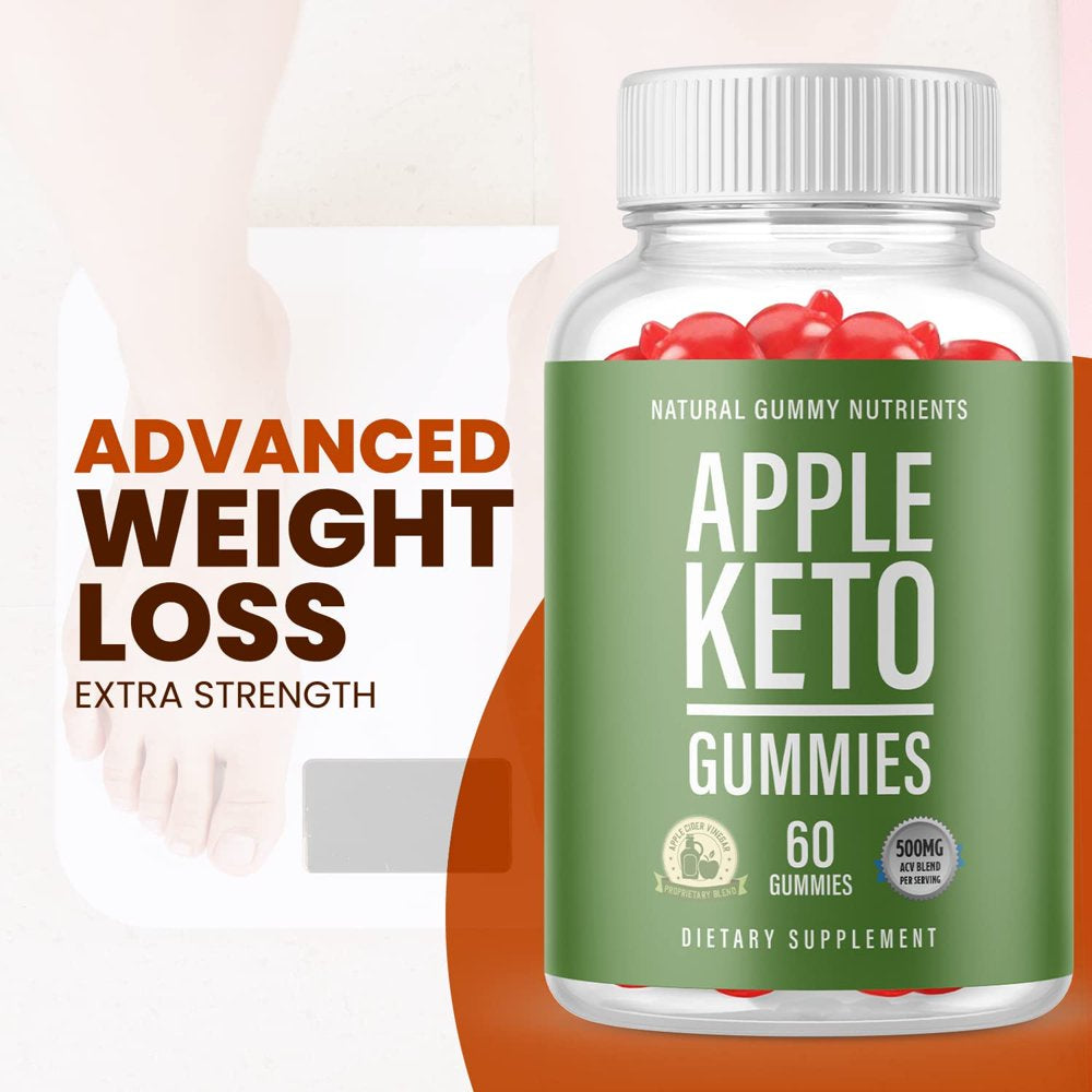 (3 Pack) Apple Keto Gummies - Supplement for Weight Loss - Energy & Focus Boosting Dietary Supplements for Weight Management & Metabolism - Fat Burn - 180 Gummies - Nutricity.com.au