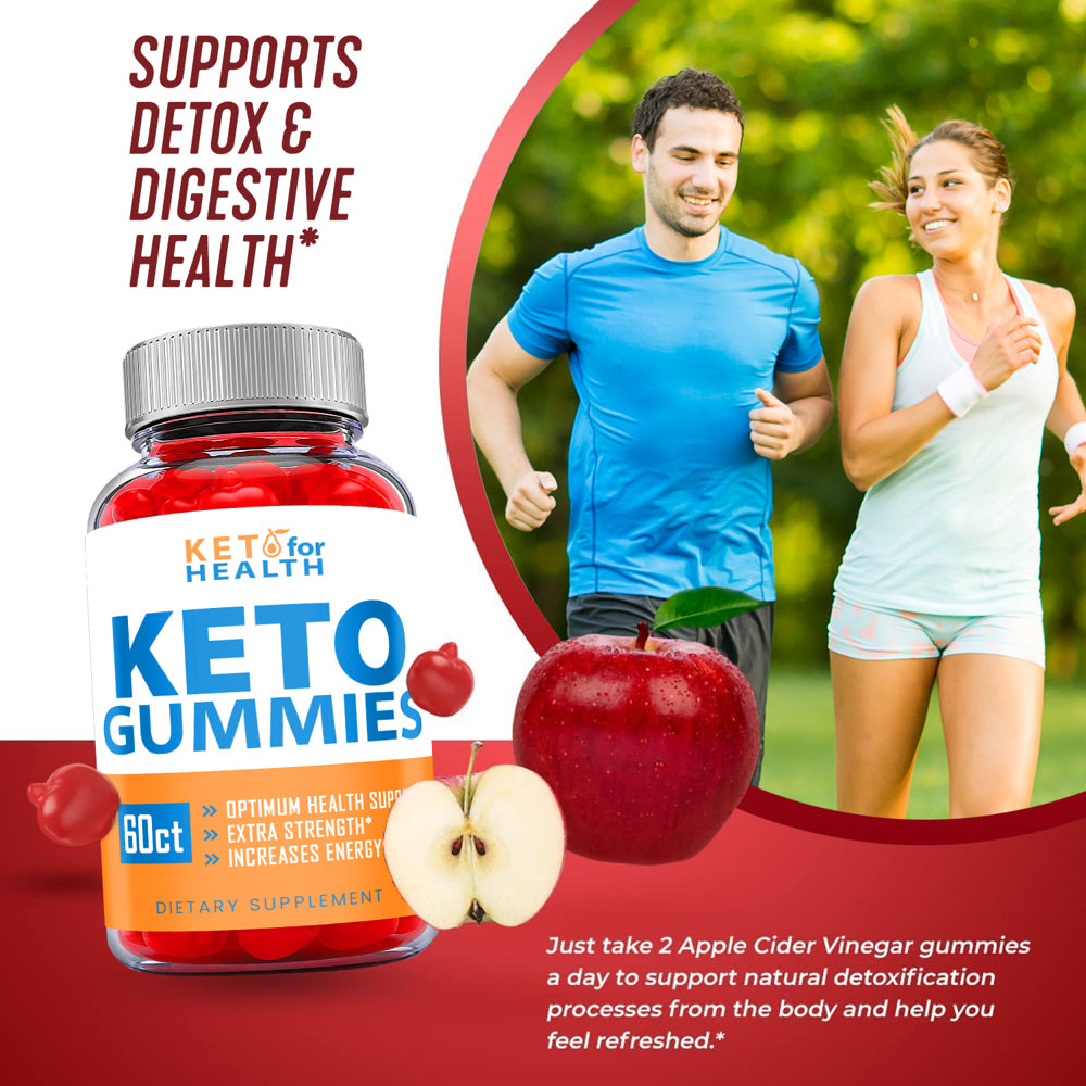 (2 Pack) Keto for Health Keto ACV Gummies - Supplement for Weight Loss - Energy & Focus Boosting Dietary Supplements for Weight Management & Metabolism - Fat Burn - 120 Gummies - Nutricity.com.au
