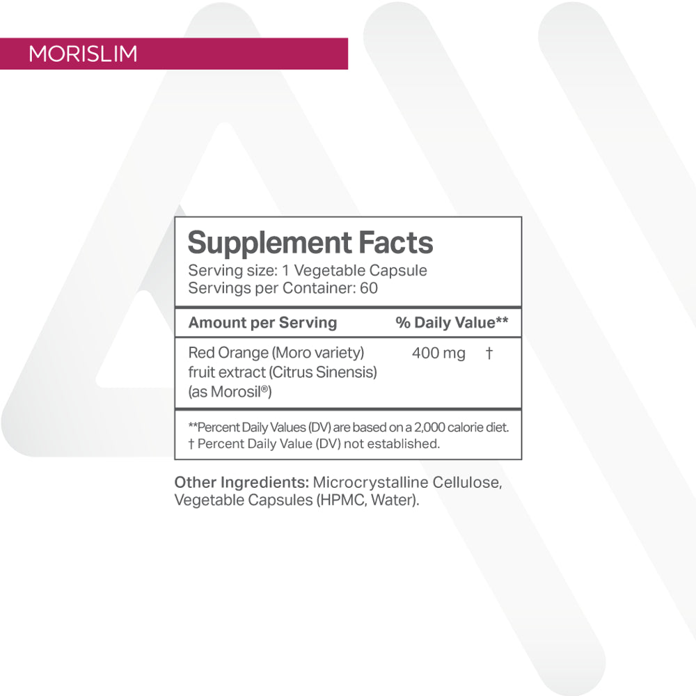 Anew Vita Morislim with Morosil: Antioxidant & Nutrition Supplement for Men & Women | Healthy Weight Management & Vitality | Moro Red Orange | Non-Gmo, Gluten Free, 60 Vegetable Capsules | USA