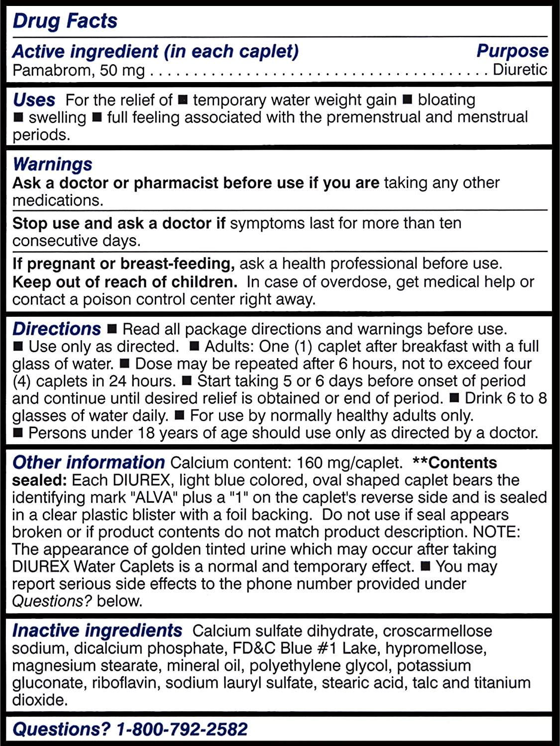 diurex Max Water Pills, 24 Count (Pack of 2)