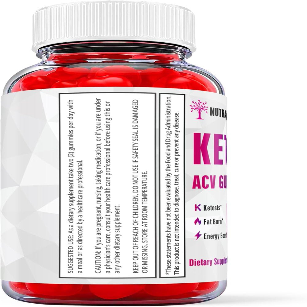 (3 Pack) Nutratrim Labs Keto ACV Gummies - Apple Cider Vinegar Supplement for Weight Loss - Energy & Focus Boosting Dietary Supplements for Weight Management & Metabolism - Fat Burn - 180 Gummies - Nutricity.com.au