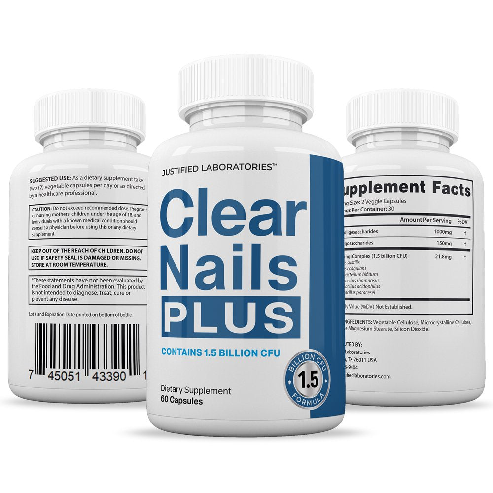(3 Pack) Clear Nails 1.5 Billion CFU Probiotic Nail Support 180 Capsules - Nutricity.com.au