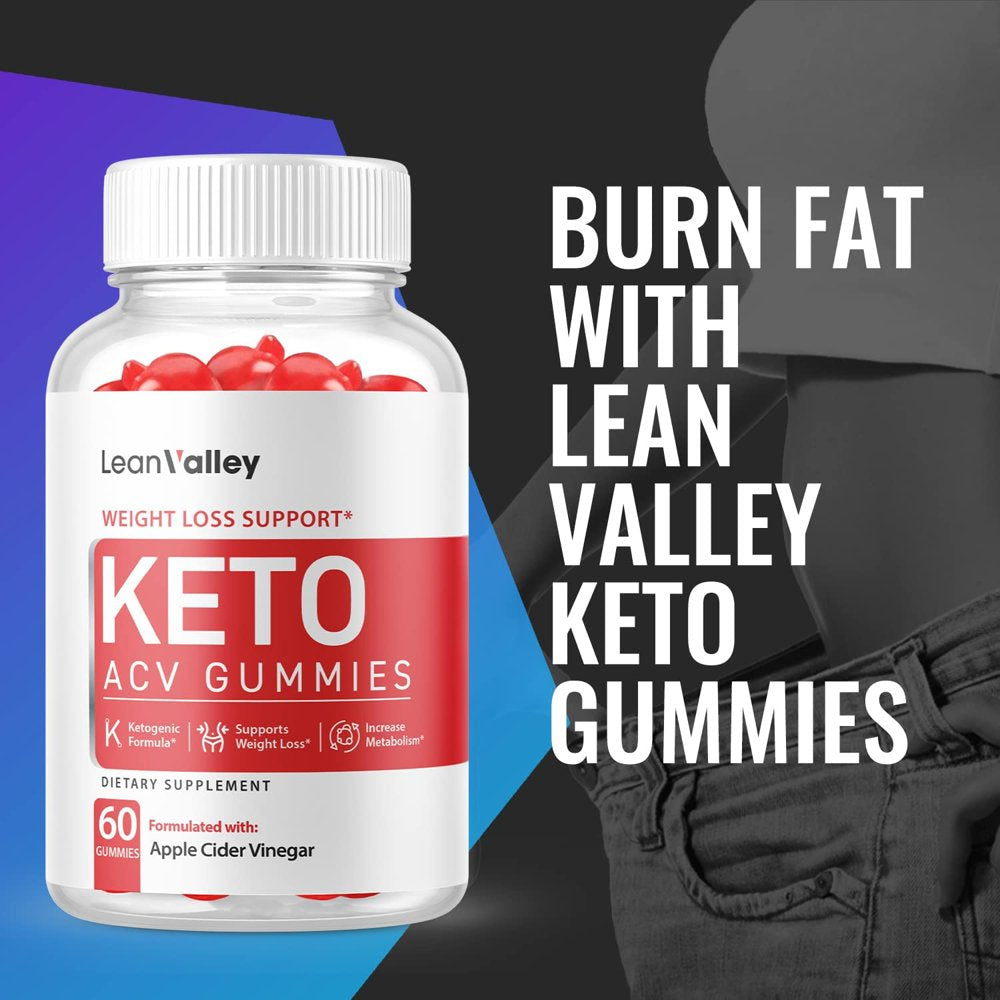 (2 Pack) Lean Valley Keto ACV Gummies - Supplement for Weight Loss - Energy & Focus Boosting Dietary Supplements for Weight Management & Metabolism - Fat Burn - 120 Gummies - Nutricity.com.au