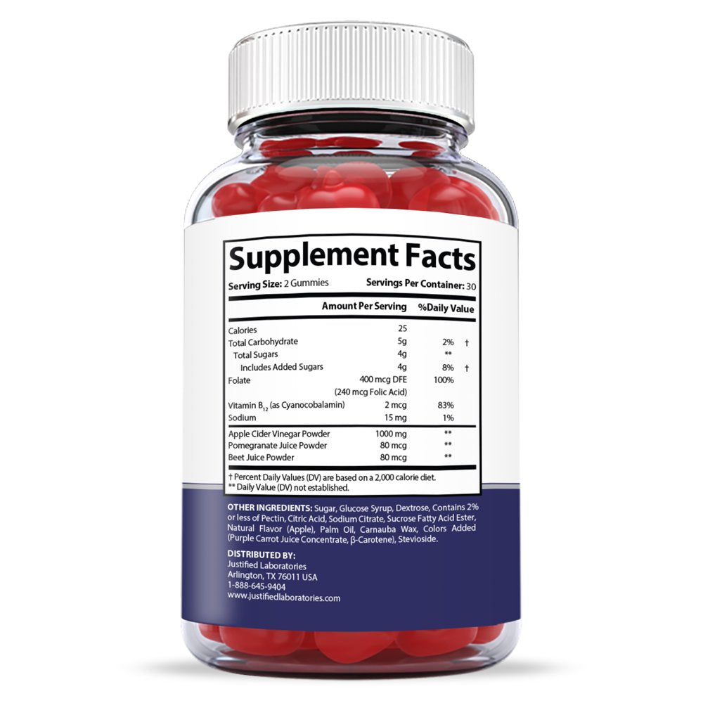 Bio Science Keto ACV Gummies 1000MG Dietary Supplement 60 Gummys