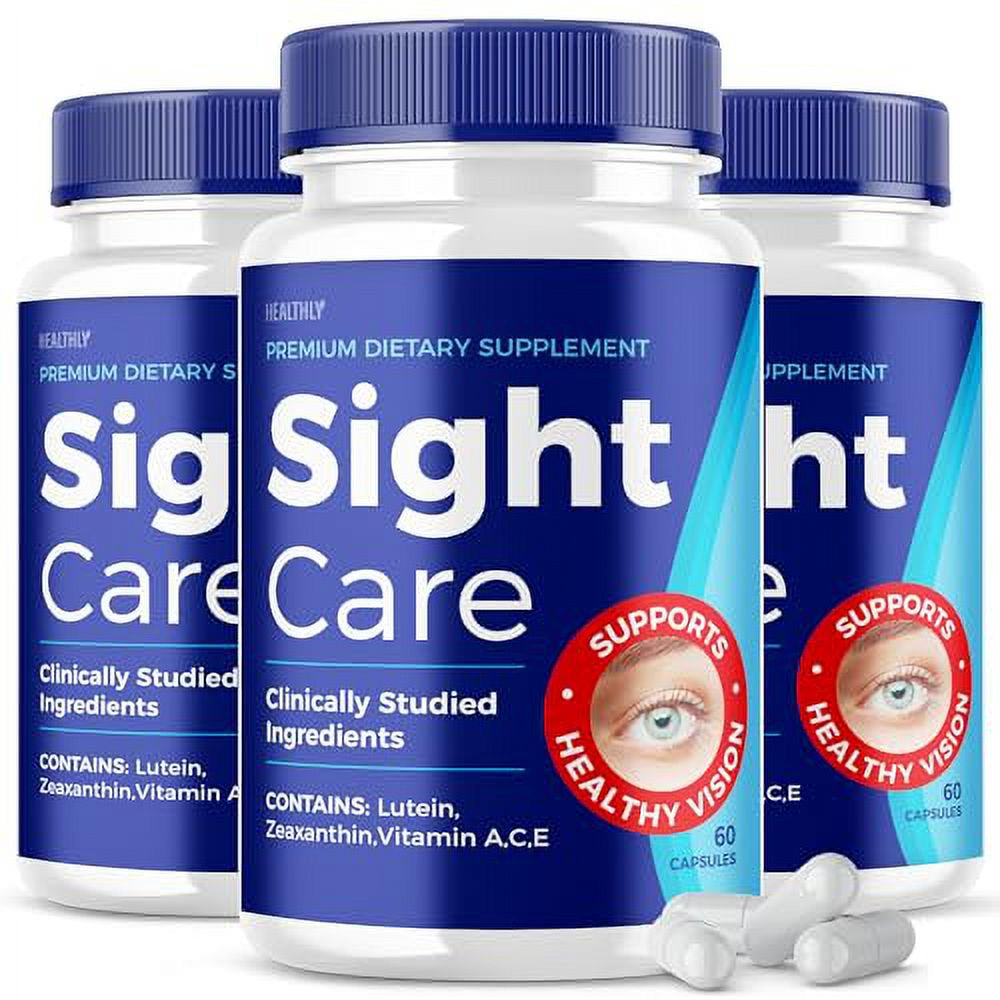 (3 Pack) Sight Care 20/20 Vision Support Vitamins - Official Formula - Sight Care Supplement, Sightcare Eye Supplement Vision Vitamins Reviews Premium Sight Care Vision Pills Health (180 Capsules) - Nutricity.com.au