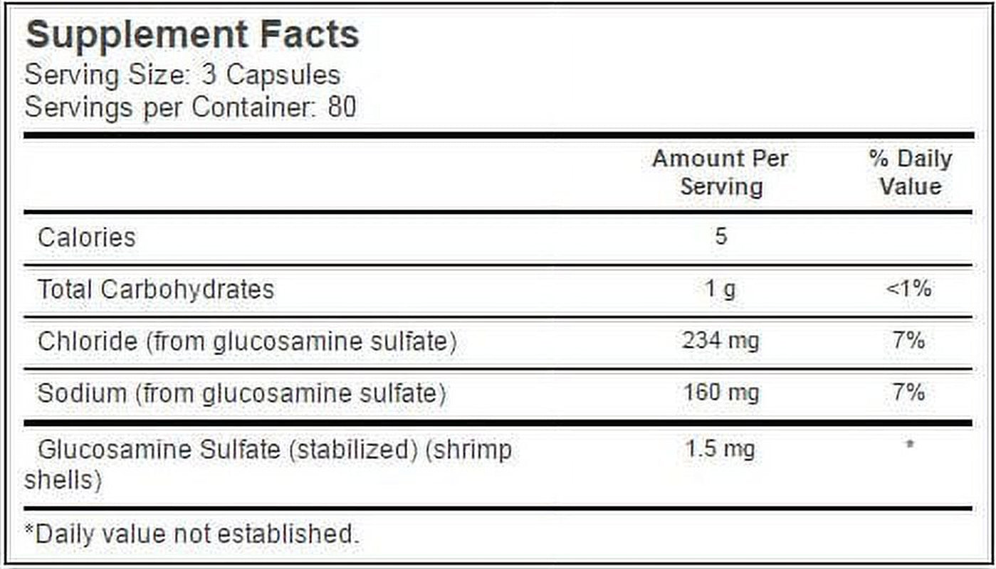 Enzymatic Therapy GS-500 Glucosamine Sulfate, 240 Vcaps