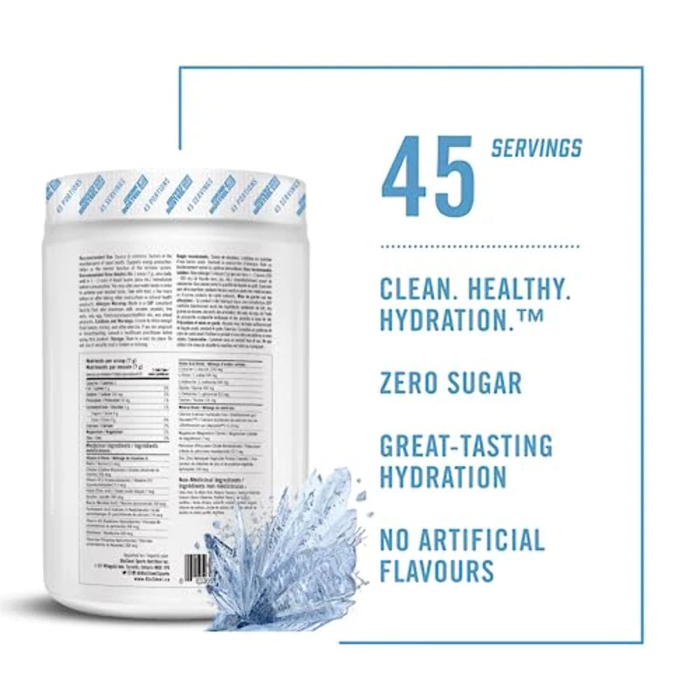 Biosteel Zero Sugar Hydration Mix, Great Tasting Hydration with 5 Essential Electrolytes, White Freeze Flavor, 45 Servings per Tub