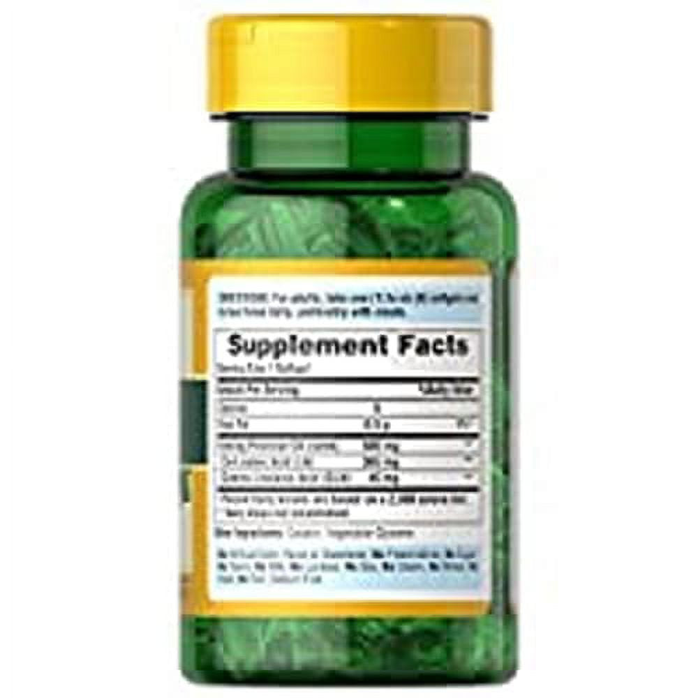 Evening Primrose Oil 500 Mg with GLA by Puritan'S Pride, White, 100 Count (Pack of 1)