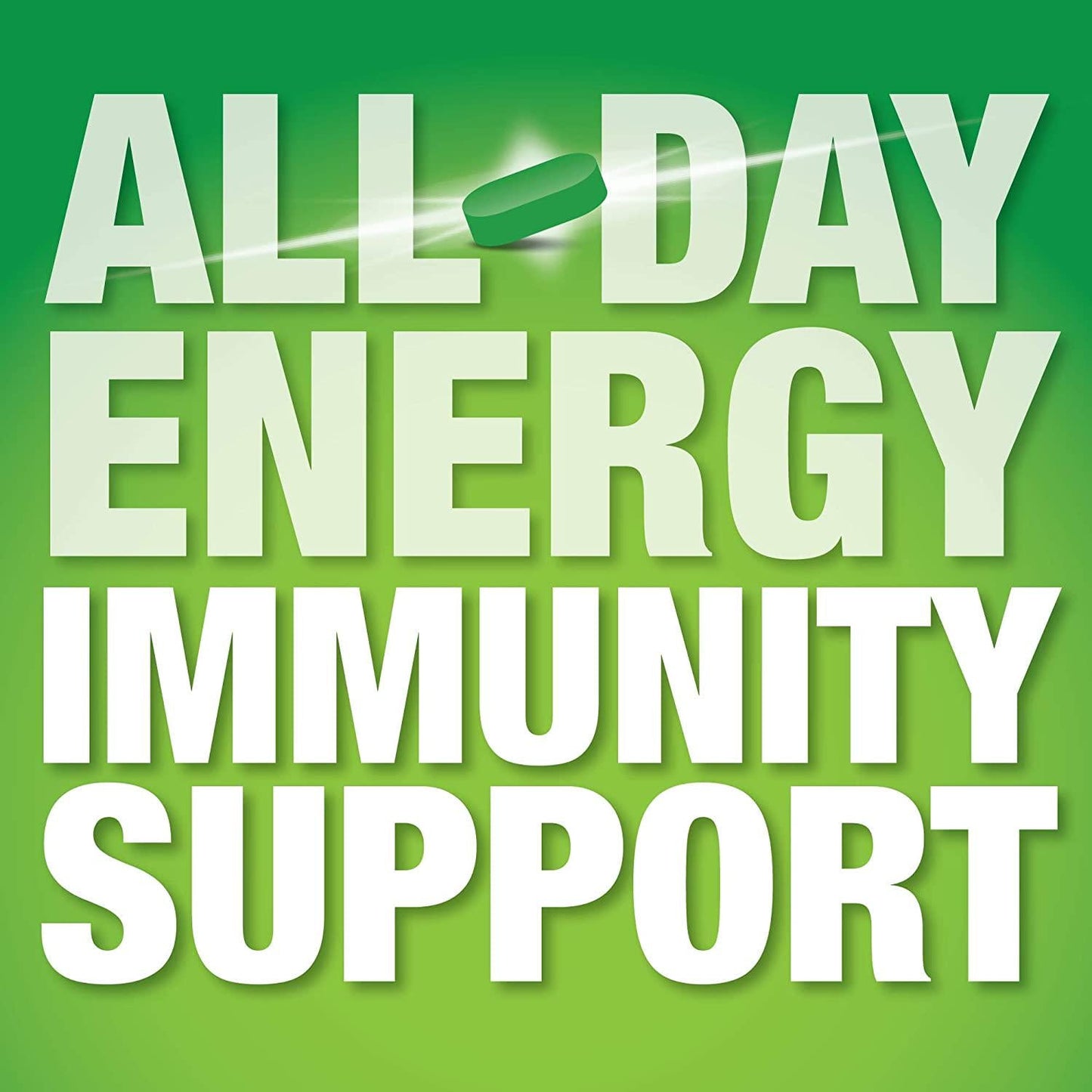 iSatori Energize Immunity Caffeine Pills - Vitamin A, B12, C, D, and E Supplement + Fast- Acting Energy Pill - Daily Immune Support, Super Greens, and All Day Energy, No Jitters, No Crash (90 Tablets)