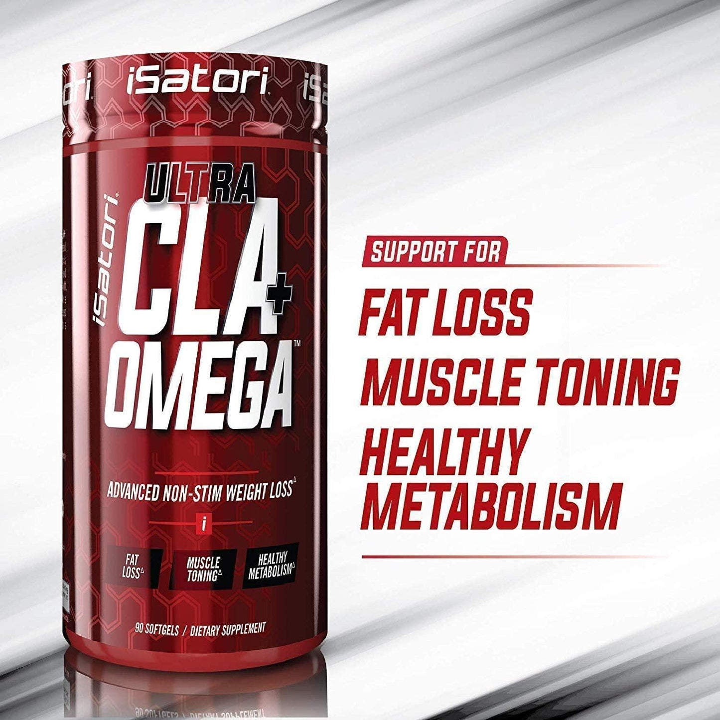 iSatori L-Carnitine LS3 Mixed Berry 1500mg (32 Servings) and iSatori Ultra CLA (90 Softgels)