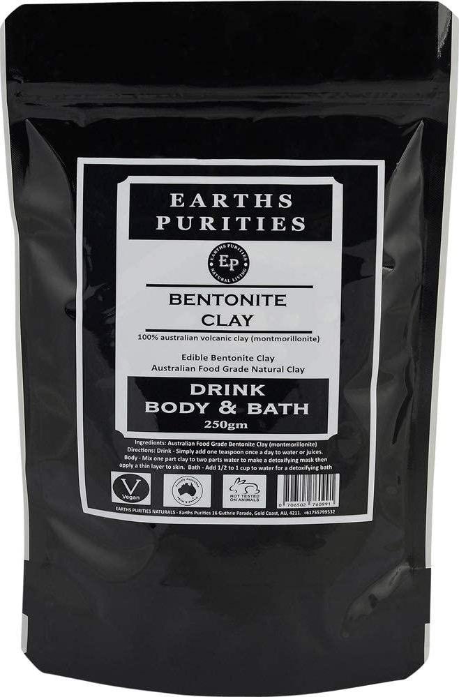 Earths Purities Drink Body And Bath Bentonite Clay 250g