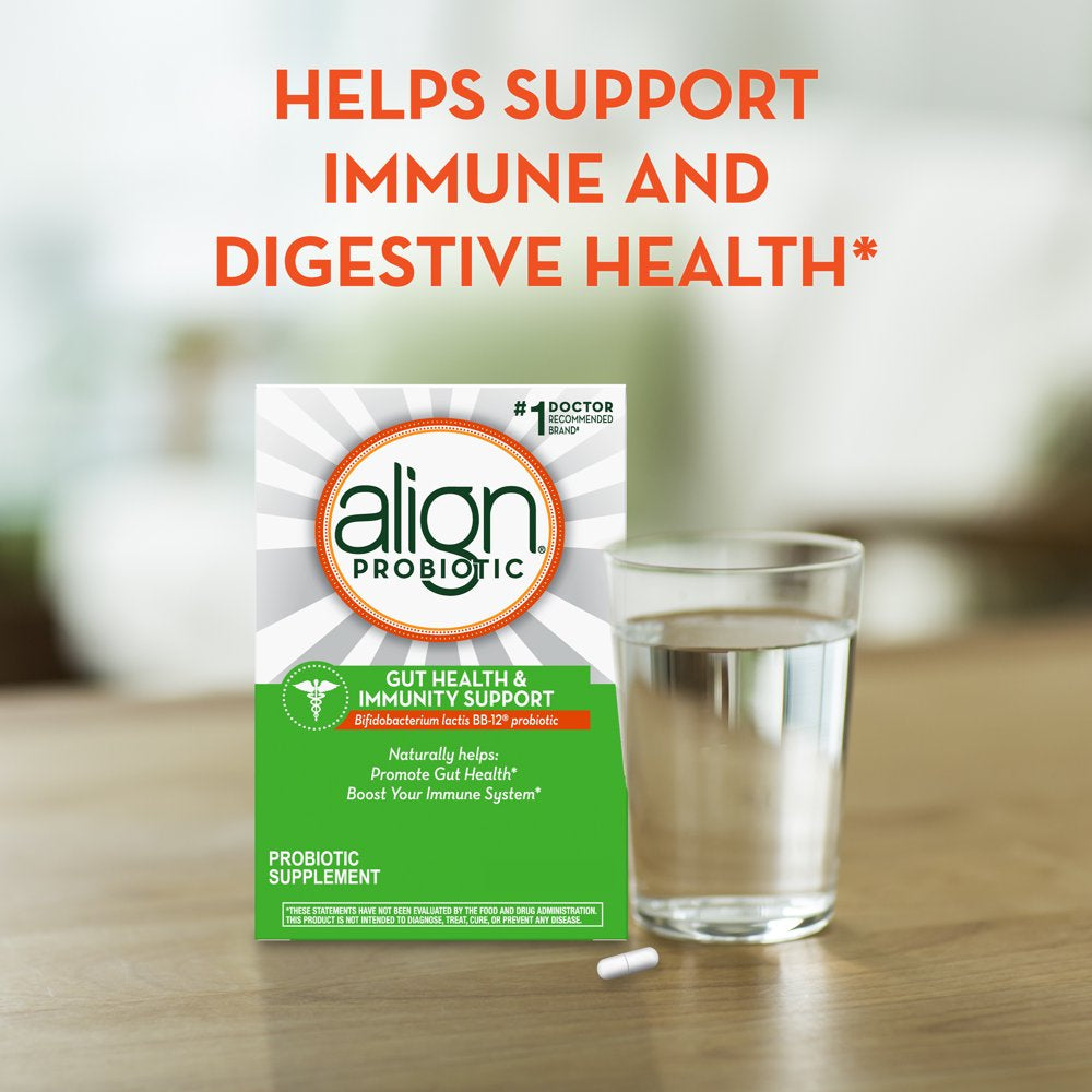 Align Probiotic Gut Health and Immunity Capsules, Unisex Daily Probiotic Supplement, 14 Ct