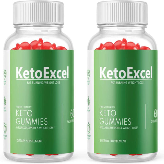 (2 Pack) Keto Excel ACV Gummies - Supplement for Weight Loss - Energy & Focus Boosting Dietary Supplements for Weight Management & Metabolism - Fat Burn - 120 Gummies - Nutricity.com.au