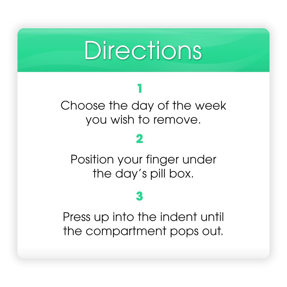 Equate AM/PM Weekly Pill Planner with Removable Days