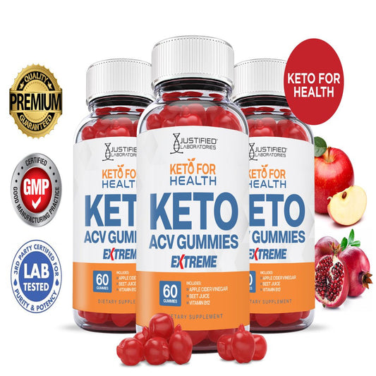 (3 Pack) Keto for Health ACV Gummies 1000MG Dietary Supplement 180 Gummys - Nutricity.com.au