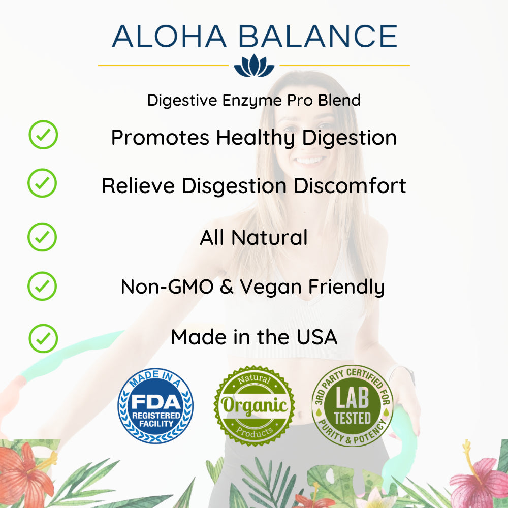 Digestive Enzyme - Makzyme-Pro & Enzyme Blend for Digestive Aid by Aloha Balance