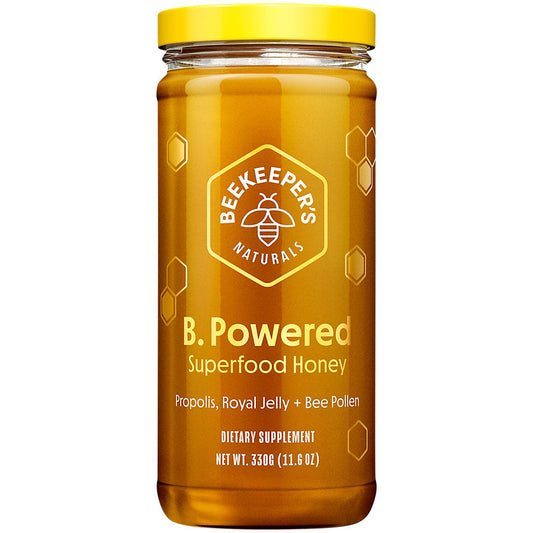 Beekeeper'S Naturals B. Powered Superfood with Honey Propolis, Royal Jelly, & Bee Pollen, 11.6 Oz