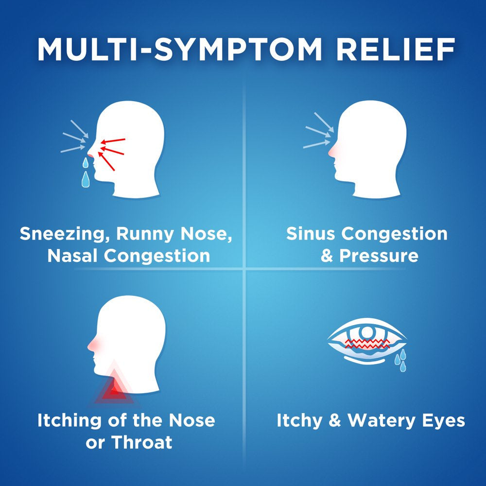 Equate Maximum Strength Sinus PE & Allergy Medicine, 24Ct Tablets