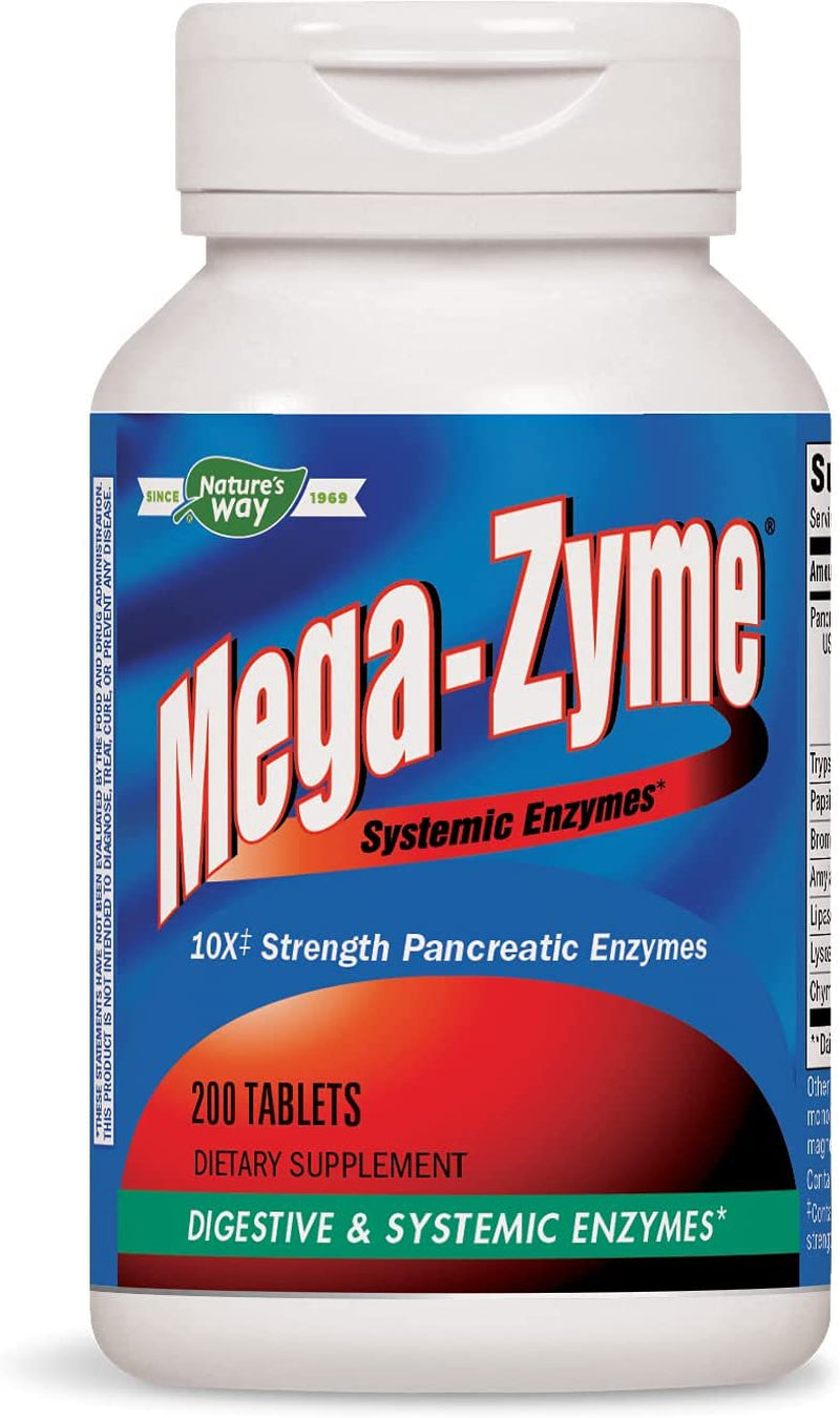 Enzymatic Therapy Mega-Zyme, 200 Tabs