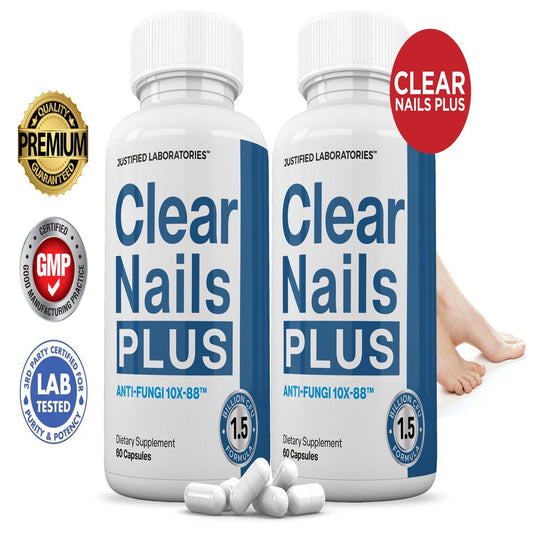 (2 Pack) Clear Nails White 1.5 Billion CFU Probiotic Nail Support 120 Capsules - Nutricity.com.au