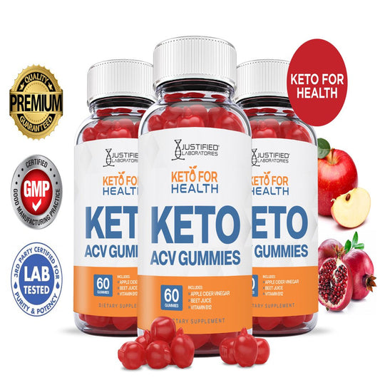 (3 Pack) Keto for Health ACV Gummies 1000MG Dietary Supplement 180 Gummys - Nutricity.com.au