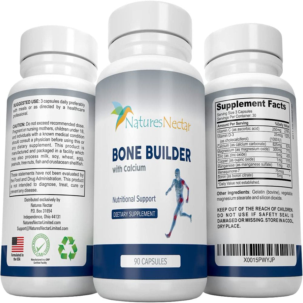 Bone Builder Joint Supplements for Women - Increased Bone Health plus New Growth - Fights Osteoporosis - Bone Strength Formula - Organic Bone Care for Max Raw Absorption Boost - Feel New Life & Alive