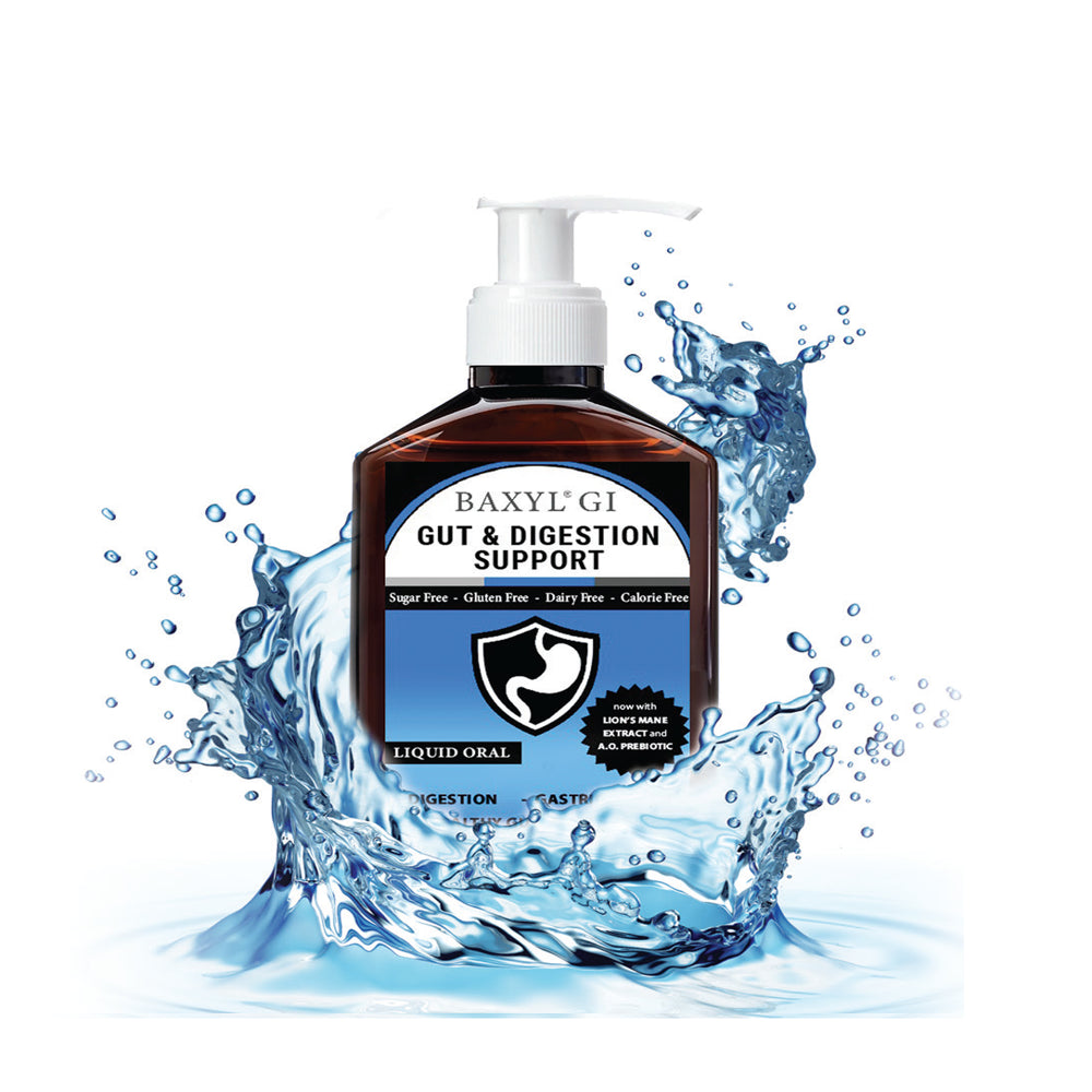 Baxyl GI - Gut Health & Digestive Support Liquid with Prebiotic - 36 Day Supply