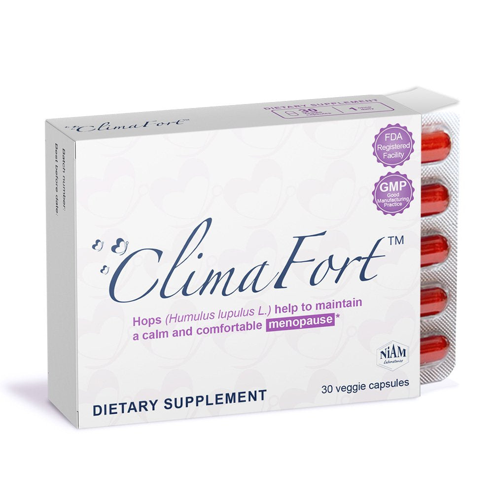 Climafort | Menopause Supplement | Premenopause Hormone Balance. Safe Multi | Symptom Menopause Relief: Hot Flashes, Irritability & More - 30 Day Supply (30 Veggie Capsules)