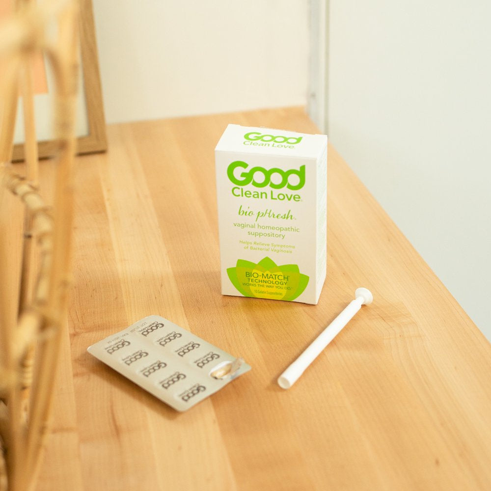 Good Clean Love: Biophresh® Vaginal Homeopathic Suppository, Bacterial Vaginosis Treatment for Women, Relieves Itching & Irritation, Promotes Urinary Tract Health, 10 Capsules