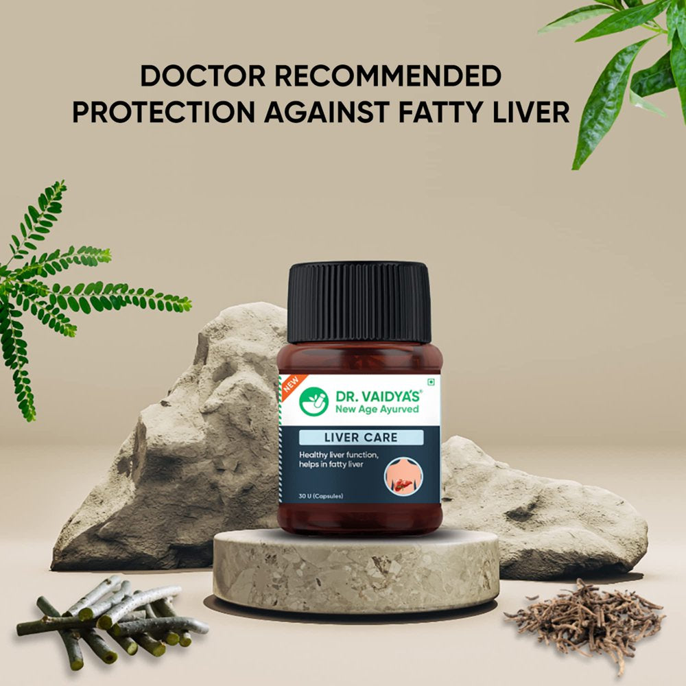 DR. VAIDYA'S New Age Ayurveda Liver Care - a Complete Liver Protector That Supports Liver Health and Helps with Fatty Liver Pack of 2 (30 Capsules)