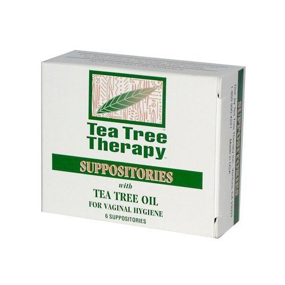 Tea Tree Therapy Vaginal Suppositories with Oil, 6 Count