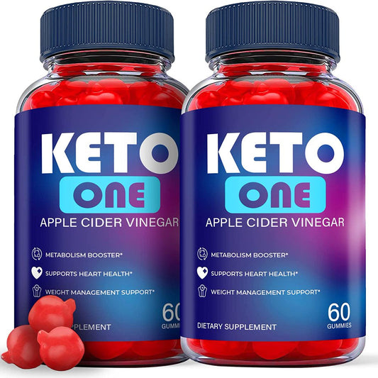 (2 Pack) Keto One Keto ACV Gummies - Supplement for Weight Loss - Energy & Focus Boosting Dietary Supplements for Weight Management & Metabolism - Fat Burn - 120 Gummies - Nutricity.com.au