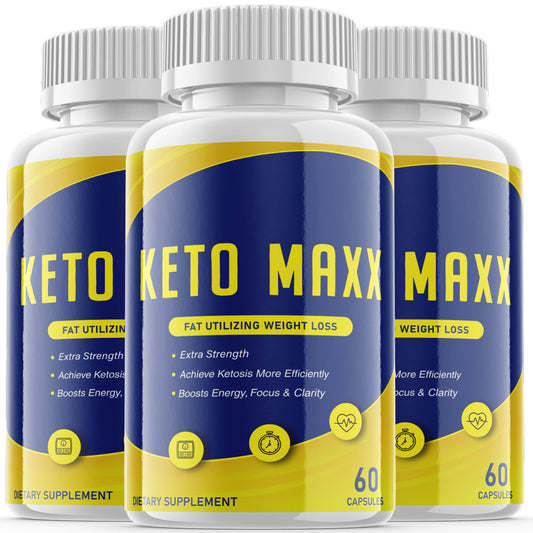 (3 Pack) Keto Maxx - Supplement for Weight Loss - Energy & Focus Boosting Dietary Supplements for Weight Management & Metabolism - Advanced Fat Burn Raspberry Ketones Pills - 180 Capsules - Nutricity.com.au