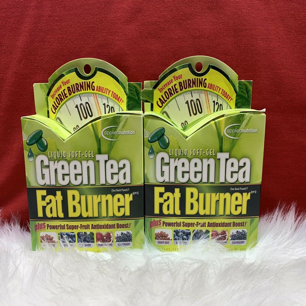 Applied Nutrition Green Tea Fat Burner Liquid Soft-Gels 30 Soft Gels (Pack of 2)