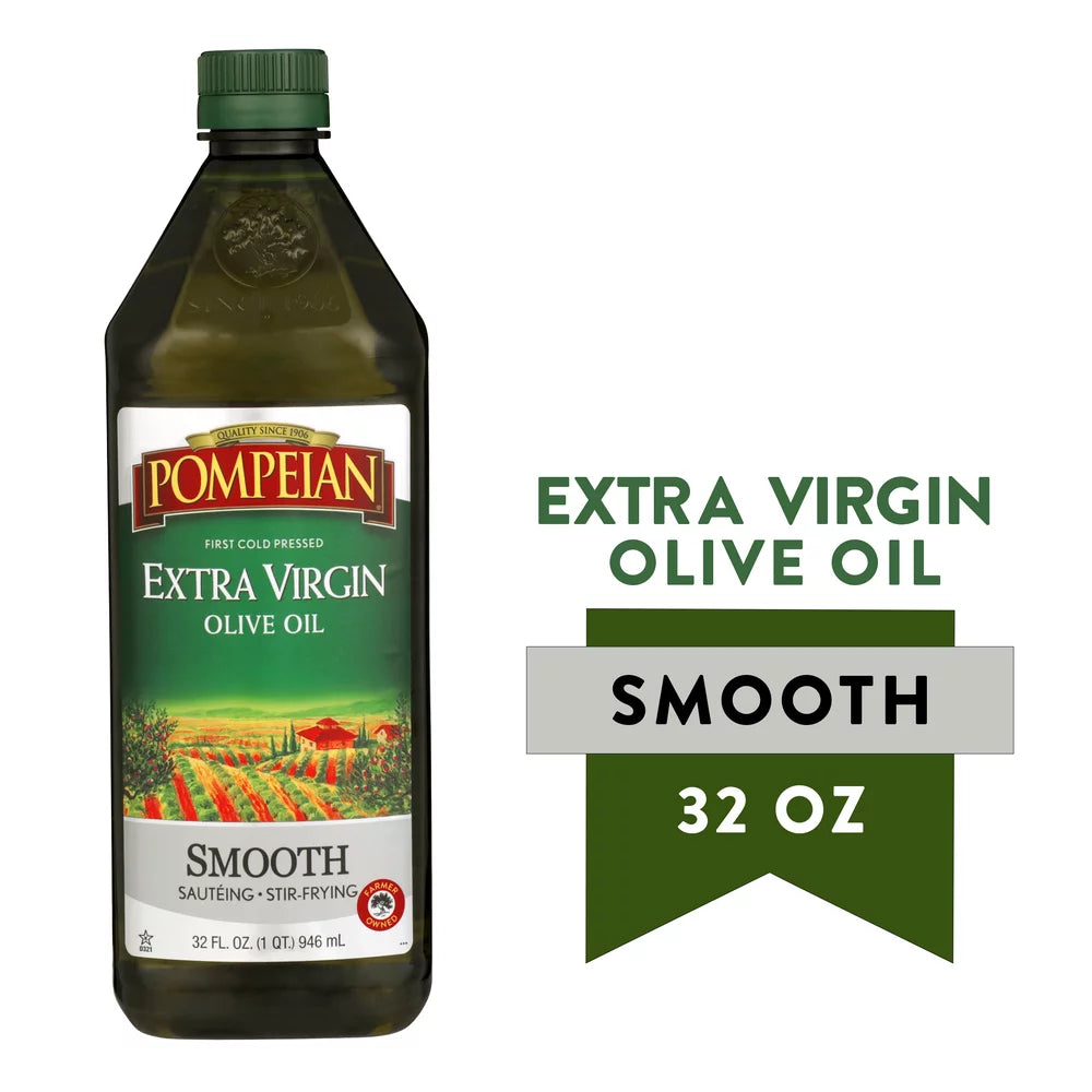 Pompeian Smooth Extra Virgin Olive Oil - 32 Fl Oz
