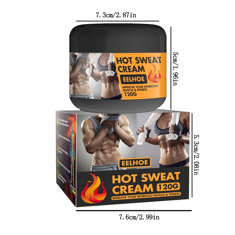 Daveitl Hot Sweat Cream, Belly Fat Burning Cream Slimming Exercise Enhancing Gel Facial Moisturizer,Moisturizer Face,A