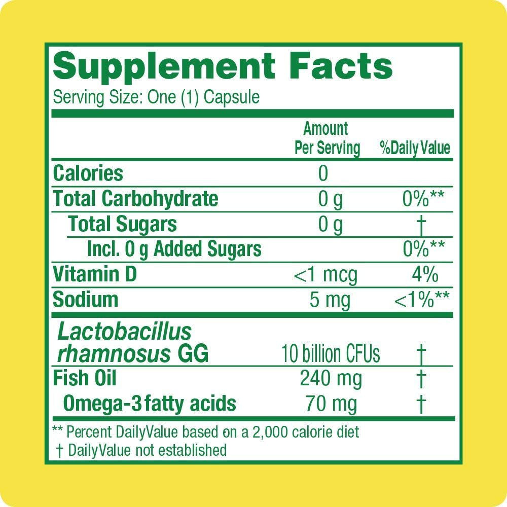 Culturelle 3-In-1 Complete Probiotic Daily Supplement, Promotes Digestive Health + Natural Immune Defense, Non-Gmo, 30 Count