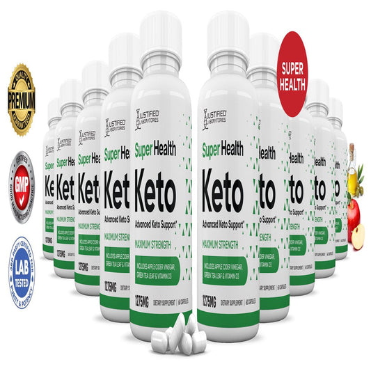 (10 Pack) Super Health Keto ACV Pills 1275Mg Alternative to Gummies Dietary Supplement 600 Capsules - Nutricity.com.au