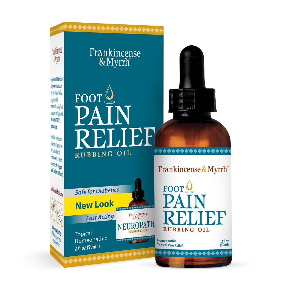 Frankincense & Myrrh Foot Pain Relief - Neuropathy Rubbing Oil, 2Fl Oz