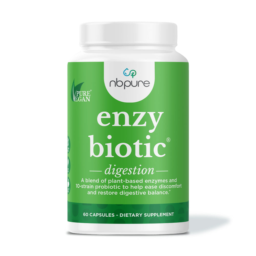Enzybiotic Probiotic Digestive Enzyme Supplement Blend, 60 Count