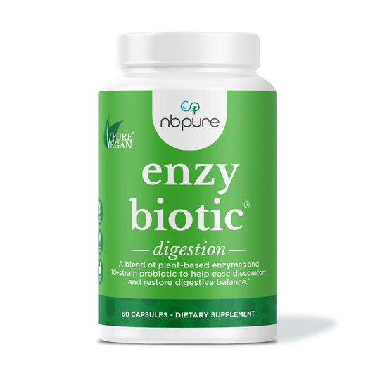 Enzybiotic Probiotic Digestive Enzyme Supplement Blend, 60 Count