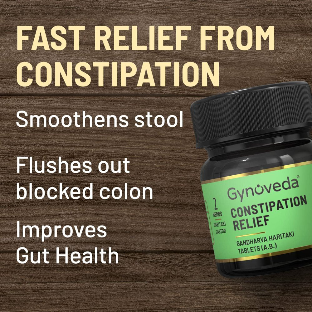 Constipation Fast Relief Ayurvedic Colon Cleanser for Gut Healt- 60 Tablets