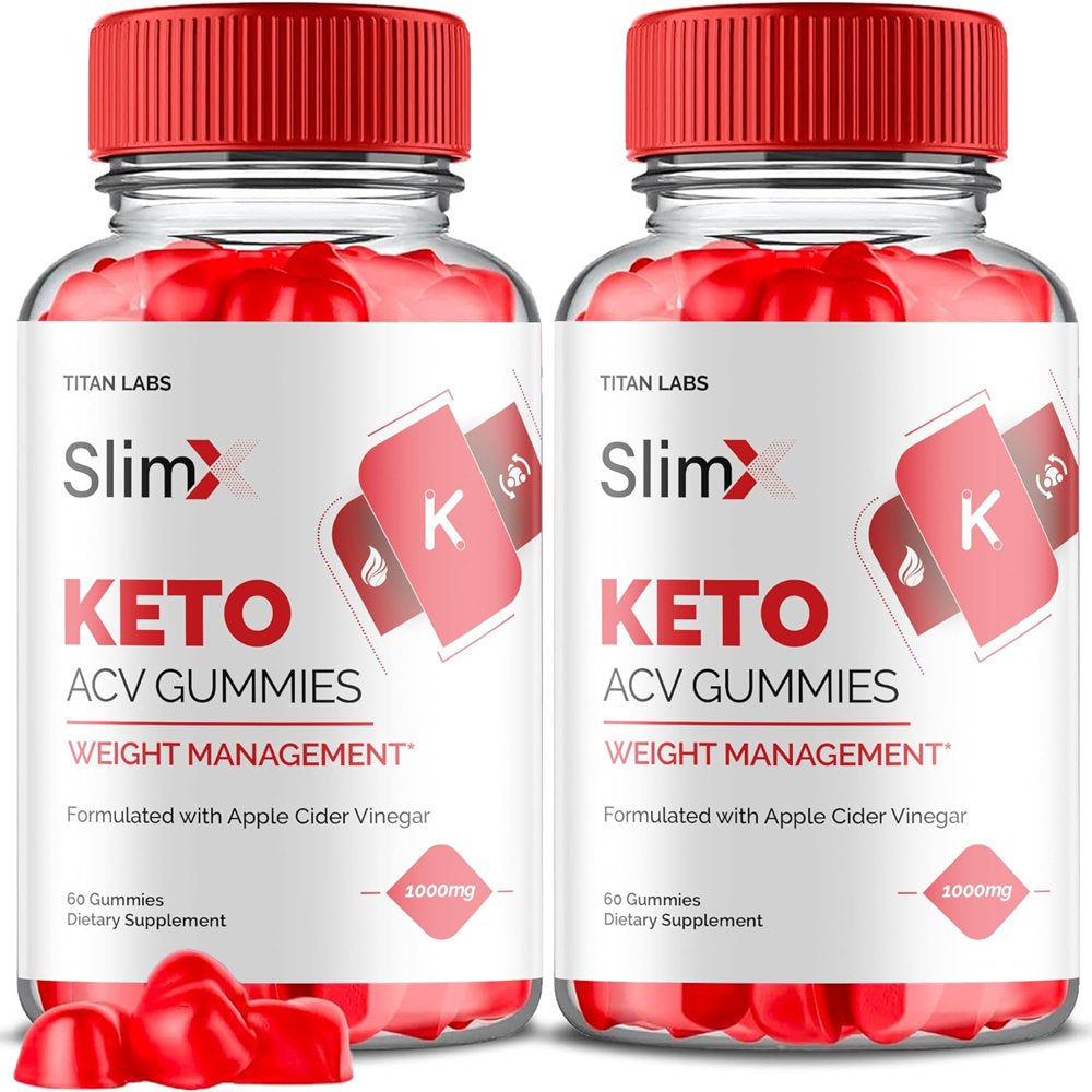 (2 Pack) Slimx Keto ACV Gummies - Apple Cider Vinegar Supplement for Weight Loss - Energy & Focus Boosting Dietary Supplements for Weight Management & Metabolism - Fat Burn - 120 Gummies - Nutricity.com.au