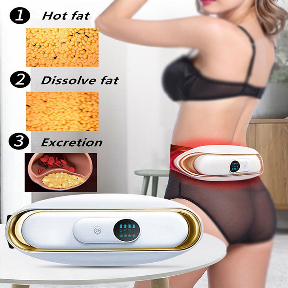 Cellulite Massager Slimming Belly Body Massage Weight Loss Portable Home Fat Burning Waist Button Control Health Instrument