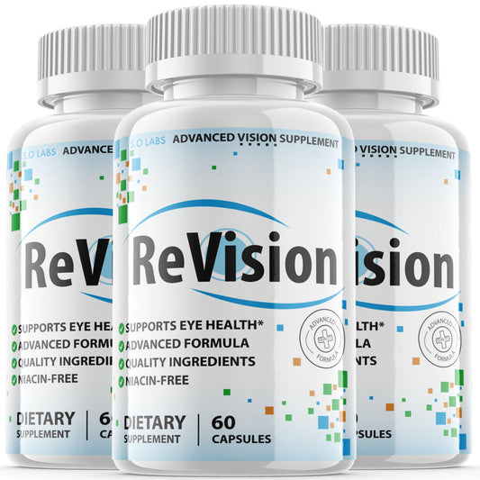 (3 Pack) Revision - New Advanced Revolutionary Eye Health Formula - Supports Healthy Vision - Supplement for Eyes Sight - 180 Capsules - Nutricity.com.au