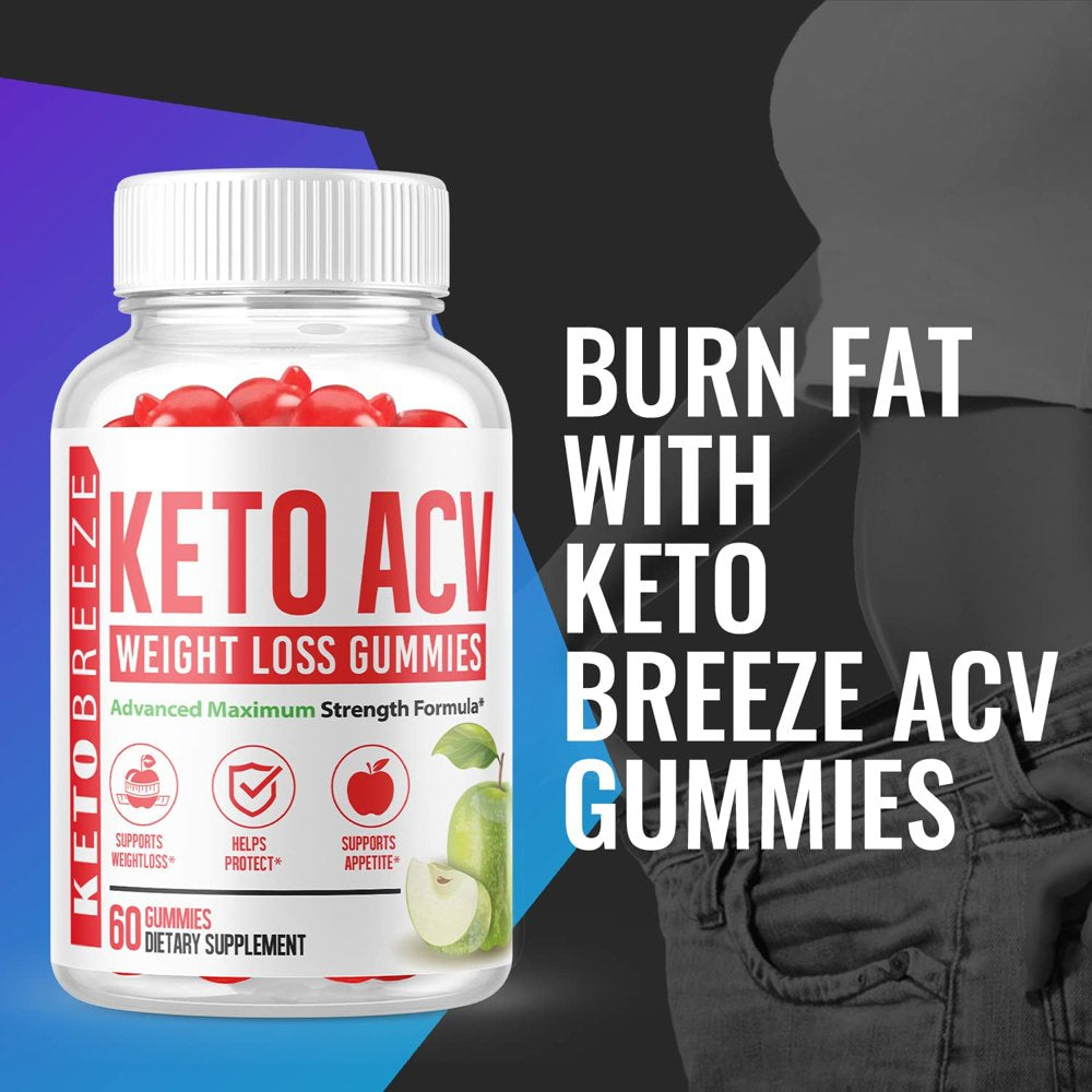 (3 Pack) Keto Breeze ACV Gummies - Supplement for Weight Loss - Energy & Focus Boosting Dietary Supplements for Weight Management & Metabolism - Fat Burn - 180 Gummies - Nutricity.com.au