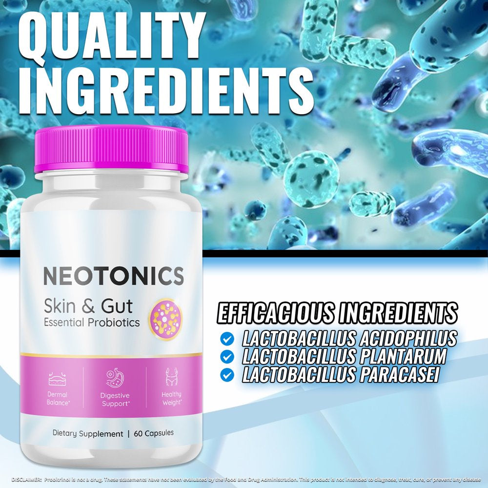 (3 Pack) Neotonics - Dietary Supplement for Digestion and Healthy Gut - Pills for Immune System, Digestive Function, Healthy Stomach, Reduces Bloat - 180 Capsules - Nutricity.com.au