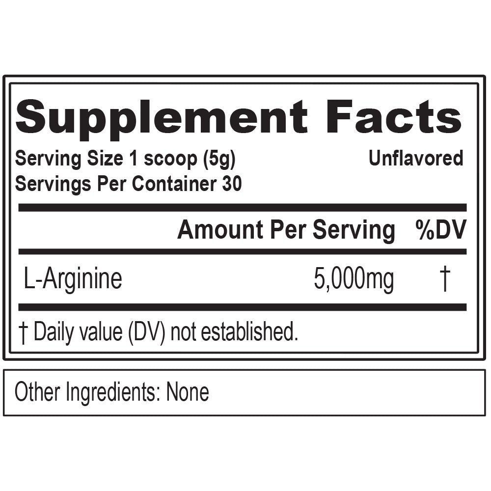 Evlution Nutrition Nitric Oxide Booster L-Arginine Supplement - High Potency Nitric Oxide Supplement with 5000Mg of L Arginine for Enhanced Pumps Energy Muscle Growth and Vascularity - Unflavored