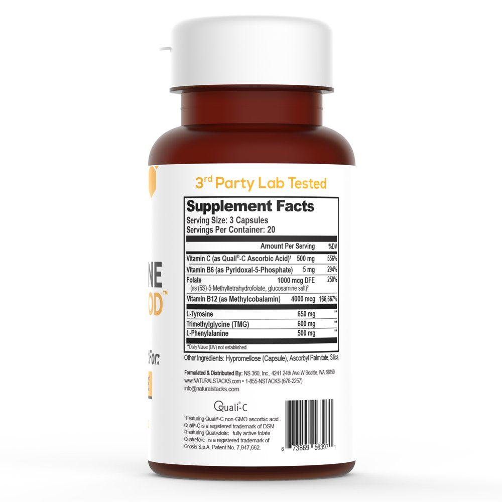 Dopamine Brain Food Neurotransmitter Supplement for Mental Alertness by Natural Stacks