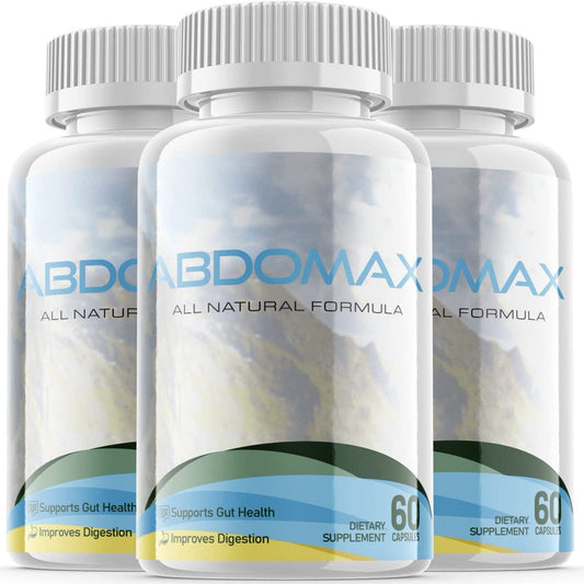 (3 Pack) Abdomax - Dietary Supplement for Digestion and Healthy Gut - Pills for Immune System, Digestive Function, Healthy Stomach, Reduces Bloat - 180 Capsules - Nutricity.com.au